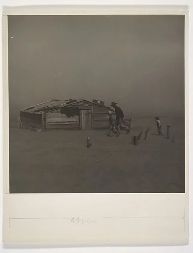 Father and Sons in a Dust Storm, Cimarron County, Oklahoma