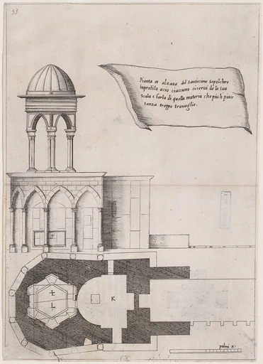 26th Plate, from Trattato delle Piante & Immagini de Sacri Edifizi di Terra Santa (Treatise of the Plans & Images of the Sacred Buildings of the Holy Land)