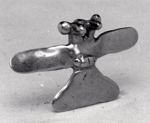Cast Gold Double-Eagle Pendant