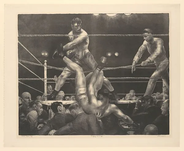 Dempsey and Firpo — George Bellows|Bolton Brown|George Bellows