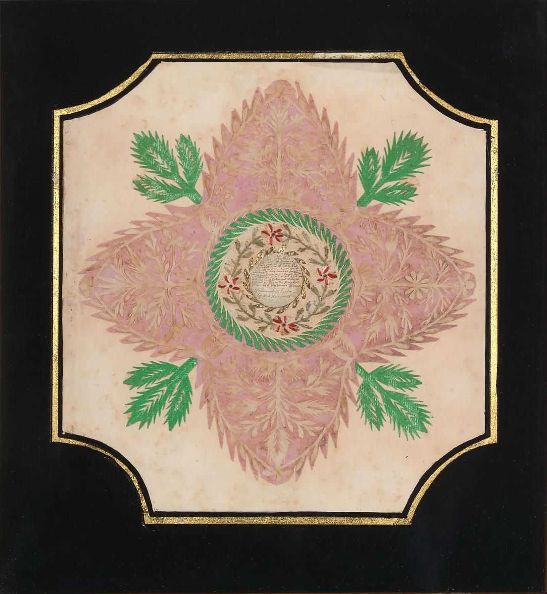 Cut-paper Card with The Lord's Prayer — Martha Anne Honeywell