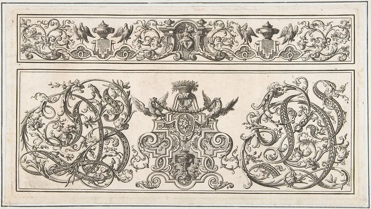 "Orthographia" pl.5 — Johann Daniel Preissler