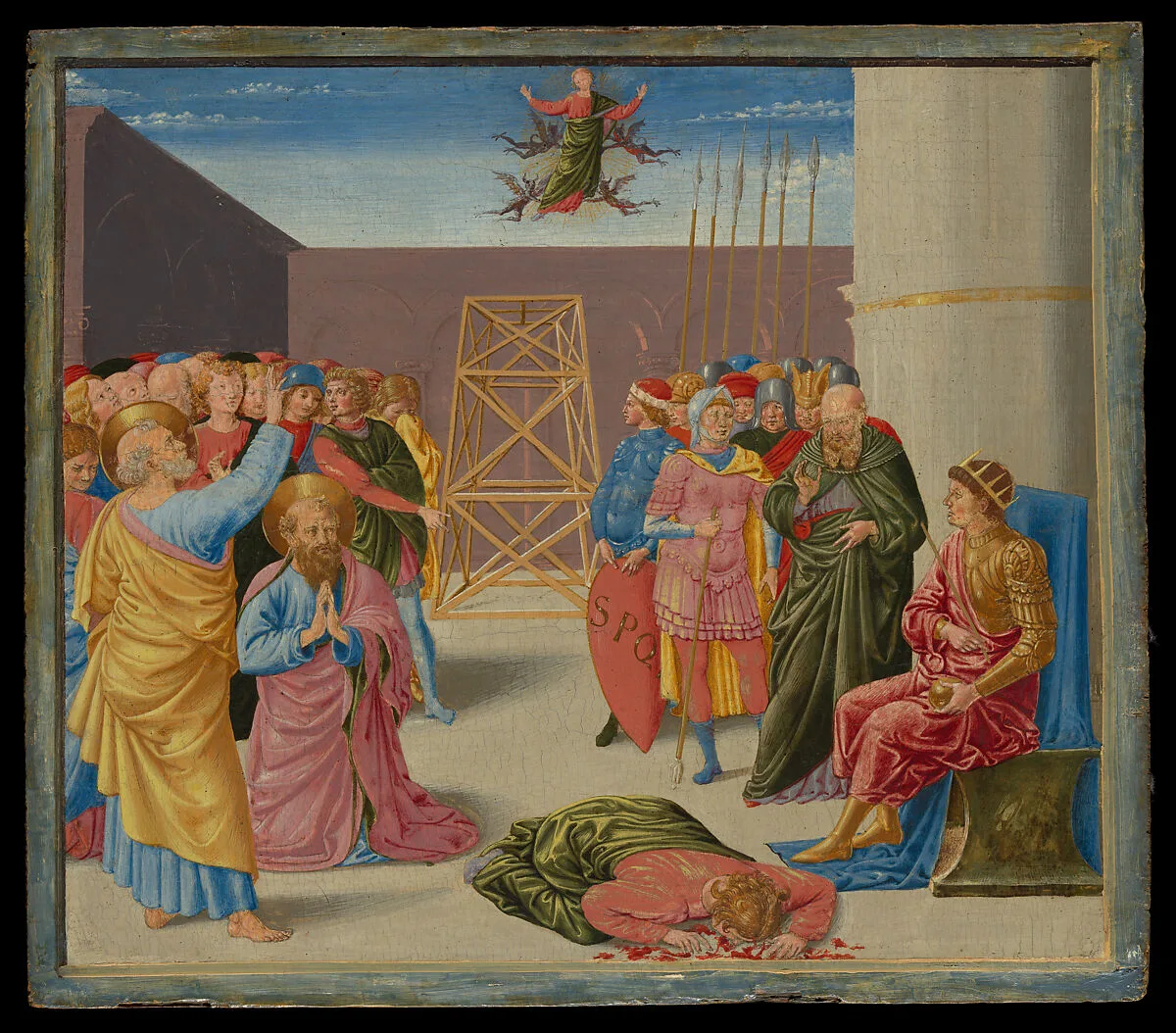 Saint Peter and Simon Magus — Benozzo Gozzoli (Benozzo di Lese di Sandro)