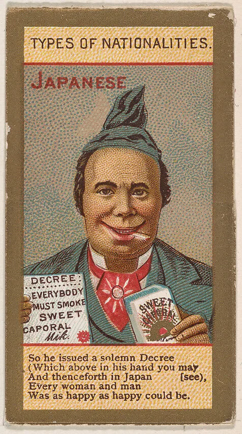 Japanese, from Types of Nationalities (N240) issued by Kinney Bros. — Kinney Brothers Tobacco Company