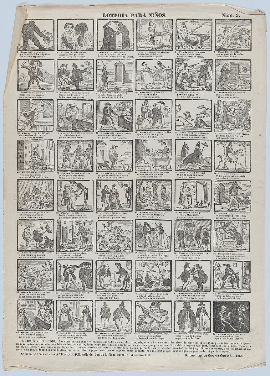 A game of lottery for children — Antonio Bosch|Gerardo Cumané