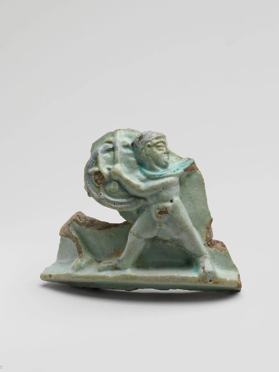 Faience vase fragment — Unknown