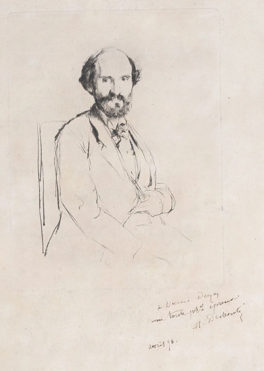 Portrait of Charles Hayem — Edgar Degas|Marcellin Desboutin|Charles Hayem