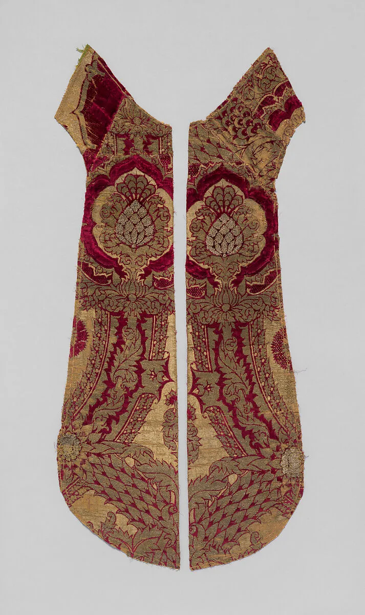 Velvet panels from a chasuble — Unknown