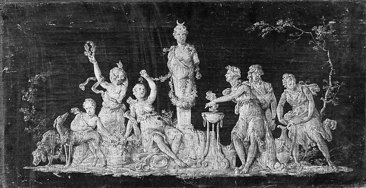 Allegory of the Chase (one of a pair) — French Painter