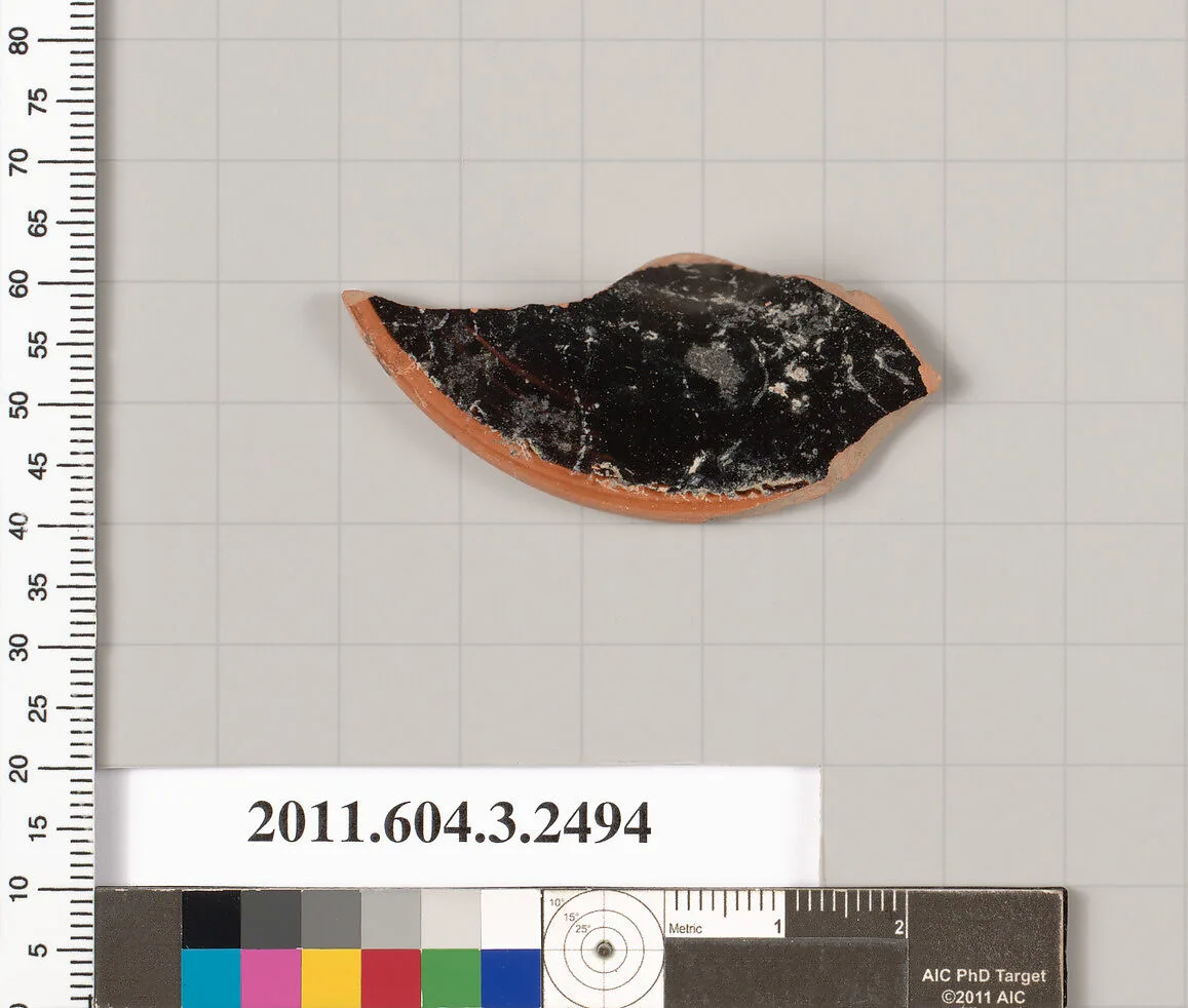 Terracotta fragment of a kylix (drinking cup) — Unknown