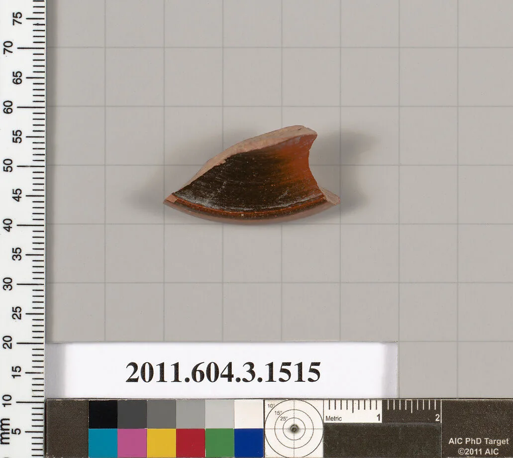 Terracotta fragment of a skyphos (deep drinking cup)? — Unknown