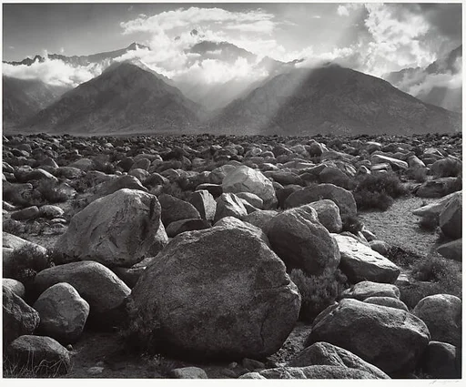 Mount Williamson, Sierra Nevada, from Manzanar, California