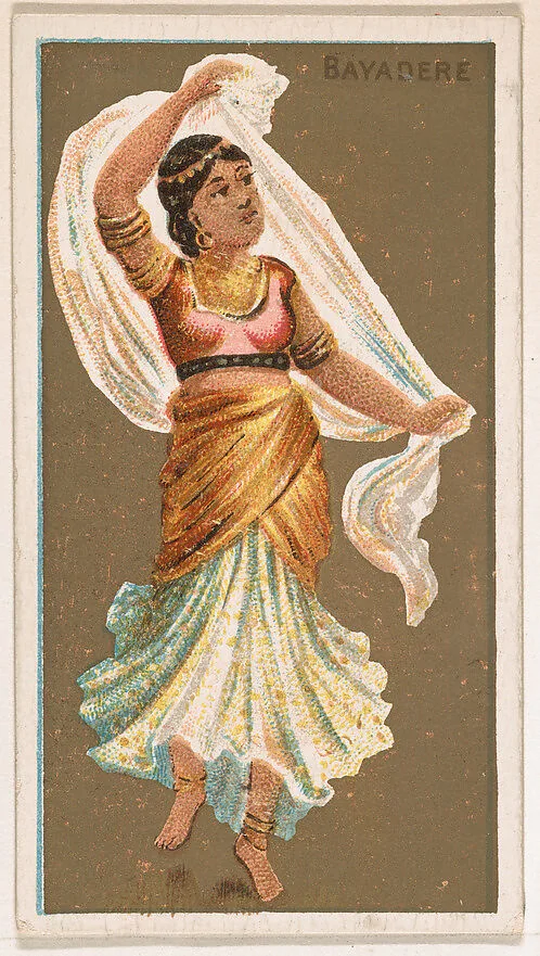 Bayadere, from National Dances (N225, Type 1) issued by Kinney Bros. — Kinney Brothers Tobacco Company