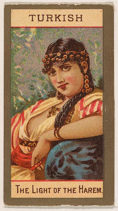 Turkish, The Light of the Harem, from Types of Nationalities (N240) issued by Kinney Bros. — Kinney Brothers Tobacco Company