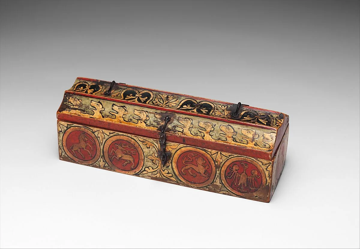Painted Box for Game Pieces — Unknown