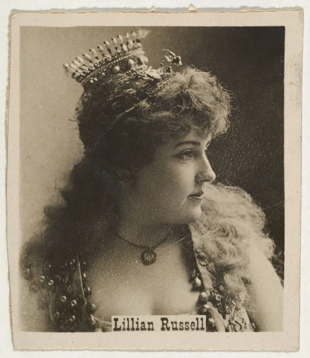 Lillian Russell, from the Actresses series (T123, Type 1), issued by Neil McCoull Co. — Neil McCoull Co.