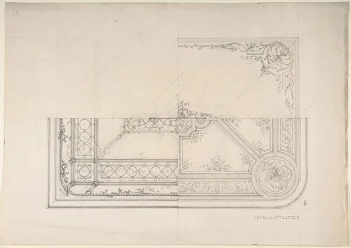 Three Designs for Ceilings, Hôtel Cottier