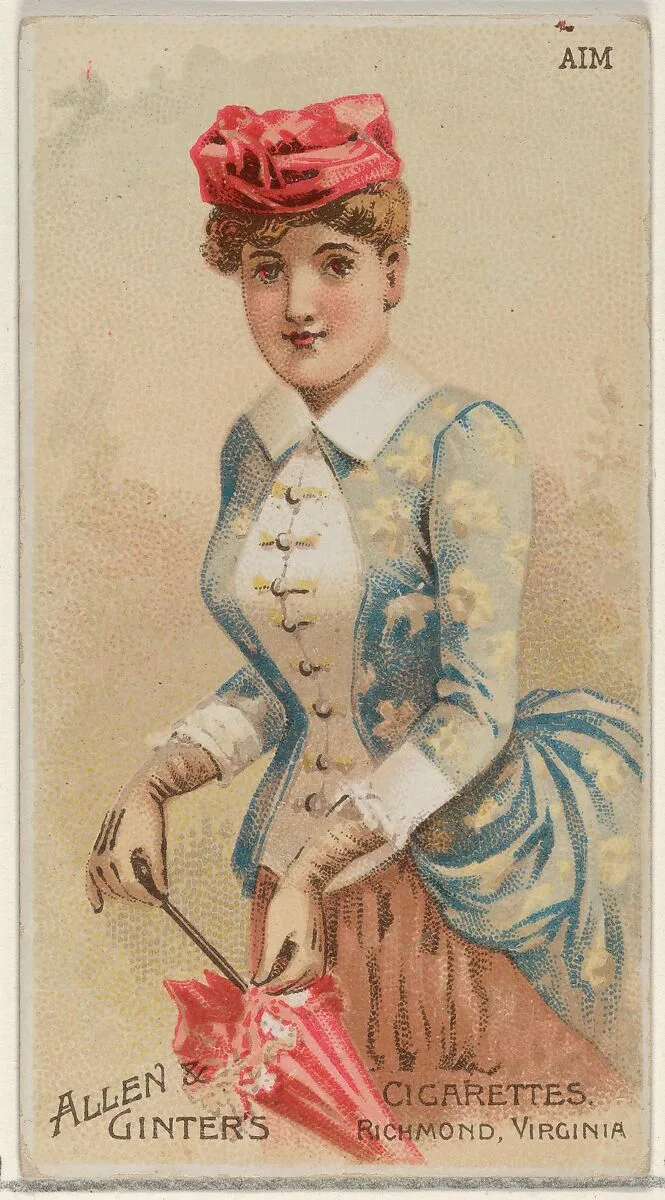 Aim, from the Parasol Drills series (N18) for Allen & Ginter Cigarettes Brands — Allen & Ginter|Schumacher & Ettlinger