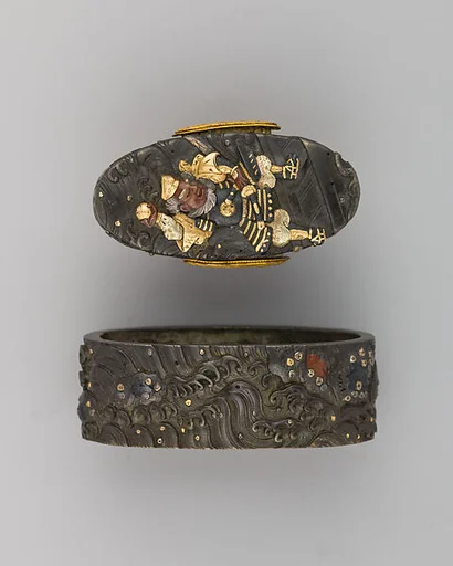Sowrd-Hilt Collar and Pommel (Fuchigashira)