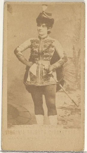 Nellie Standish, from the Actors and Actresses series (N45, Type 1) for Virginia Brights Cigarettes