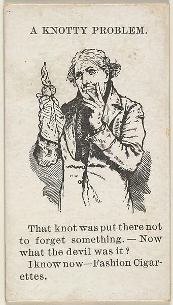 A Knotty Problem, from the Sketches series (T131), issued by F.W. Felgner Co. to promote Fashion Cigarettes — F. W. Felgner Co.