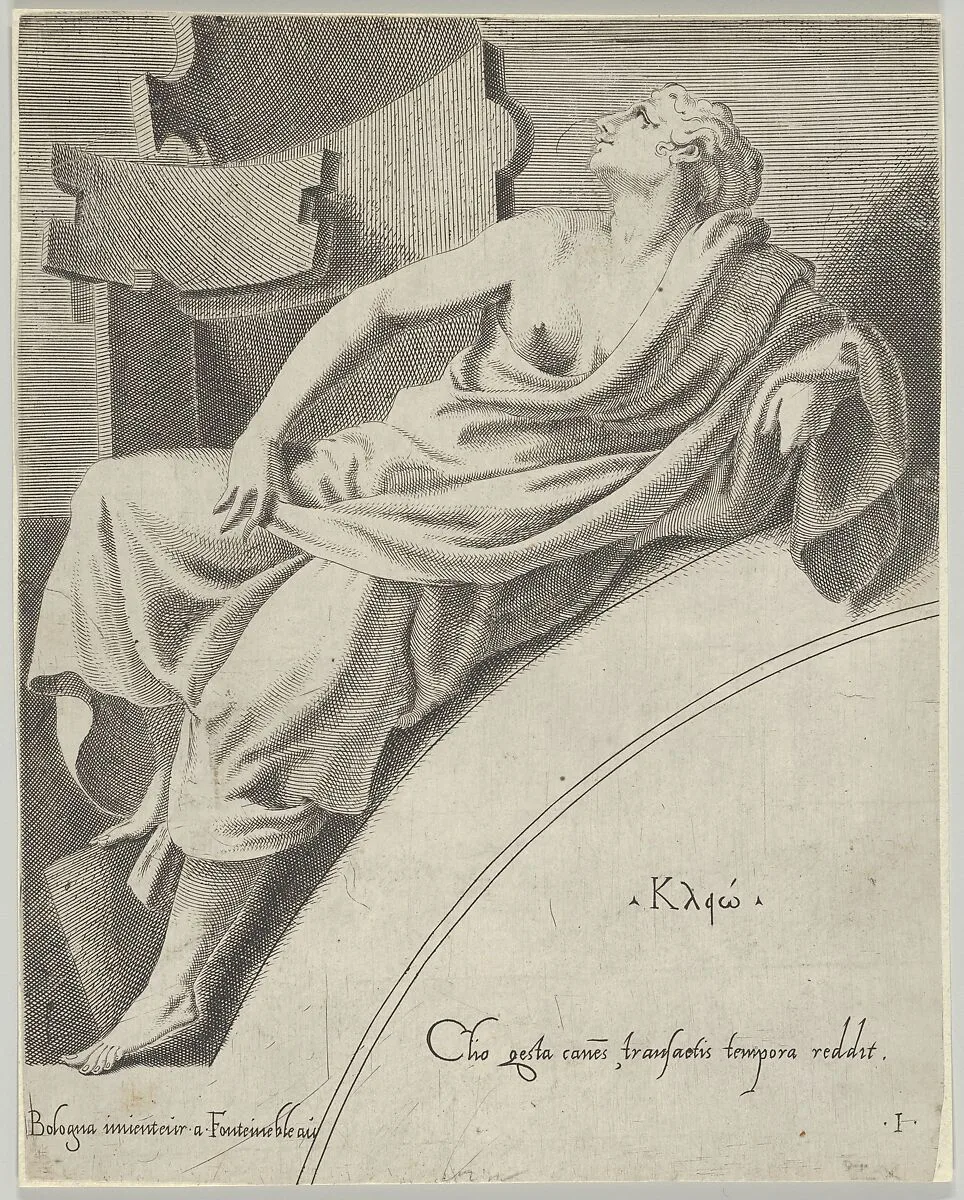 Clio — Francesco Primaticcio|Léon Davent|Anonymous, French-Italian, 17th century