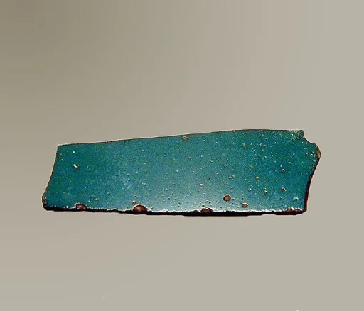 Glass monochrome inlay fragment