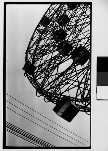 ["Wonder Wheel" Ride and Cables, Coney Island, New York]