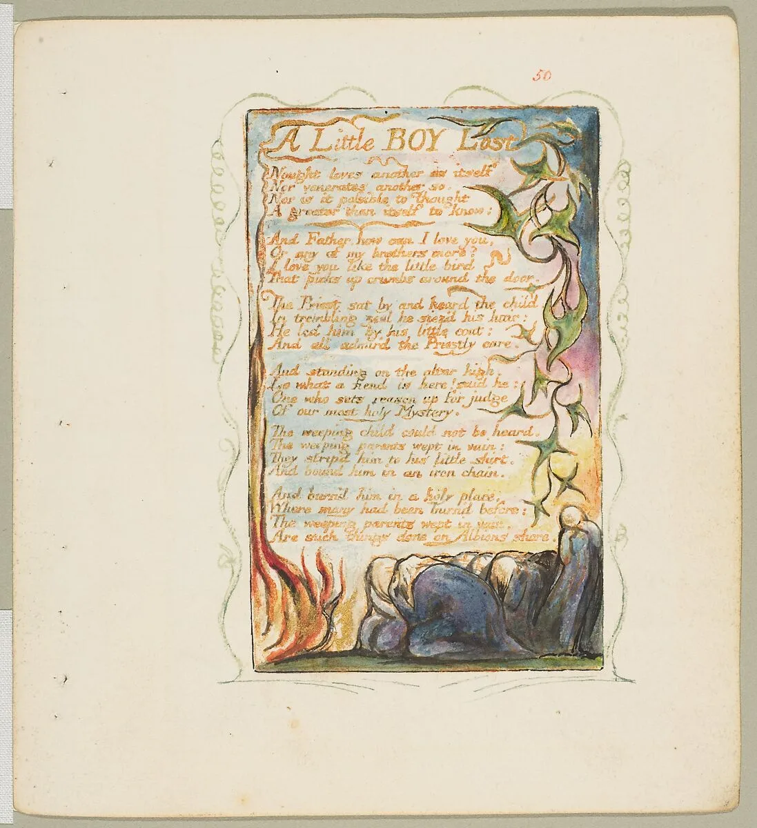Songs of Experience: A Little Boy Lost — William Blake