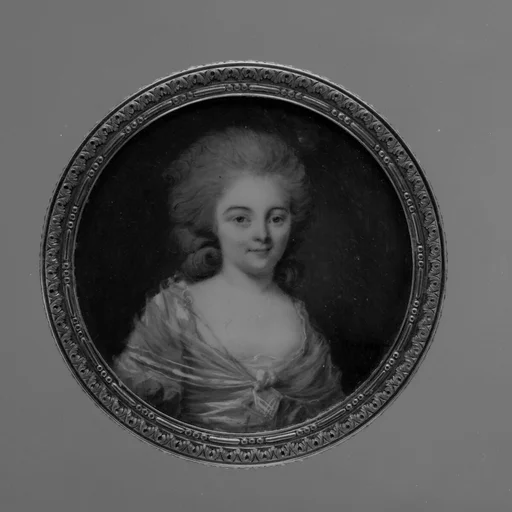 Box with portrait of a woman, said to be Madame Bailly