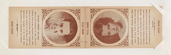 George O'Brien and Ruth Chatterton from Star Folders Special Cards (W439) — Unknown