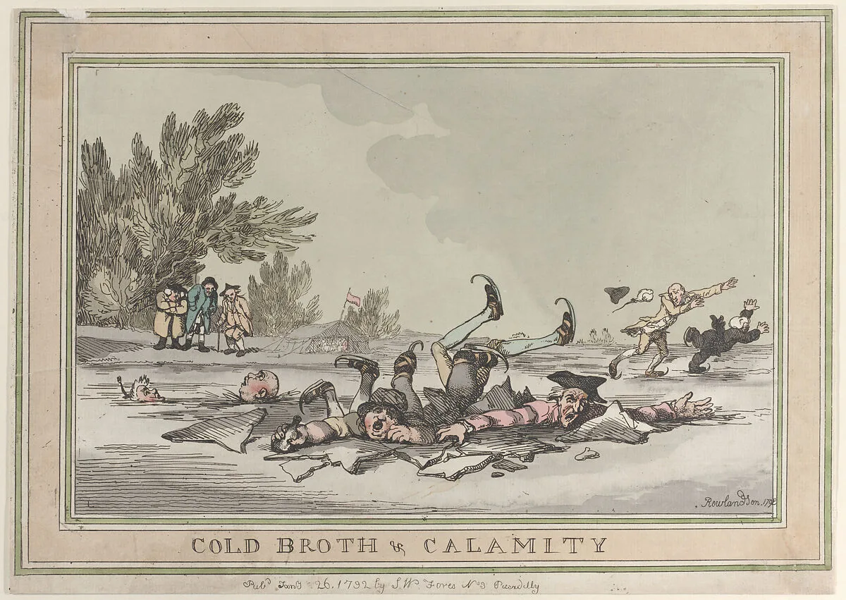 Cold Broth & Calamity — Henry Wigstead|Thomas Rowlandson