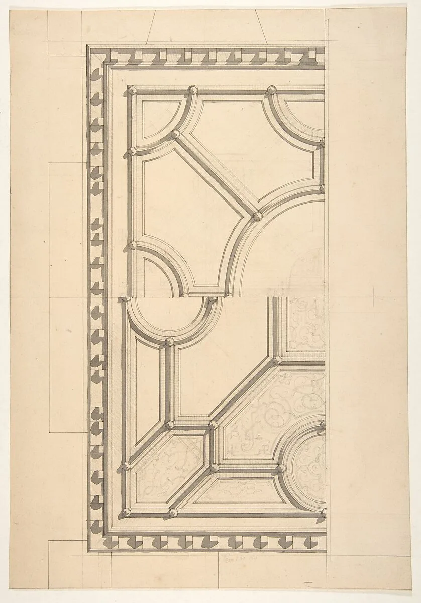 Two designs for a ceiling — Jules-Edmond-Charles Lachaise|Eugène-Pierre Gourdet