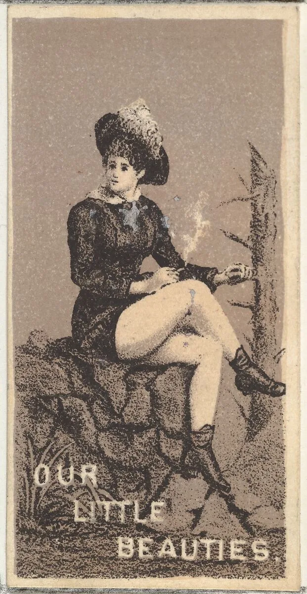From the Actresses series (N57) promoting Our Little Beauties Cigarettes for Allen & Ginter brand tobacco products — Allen & Ginter|A. Hoen & Co.
