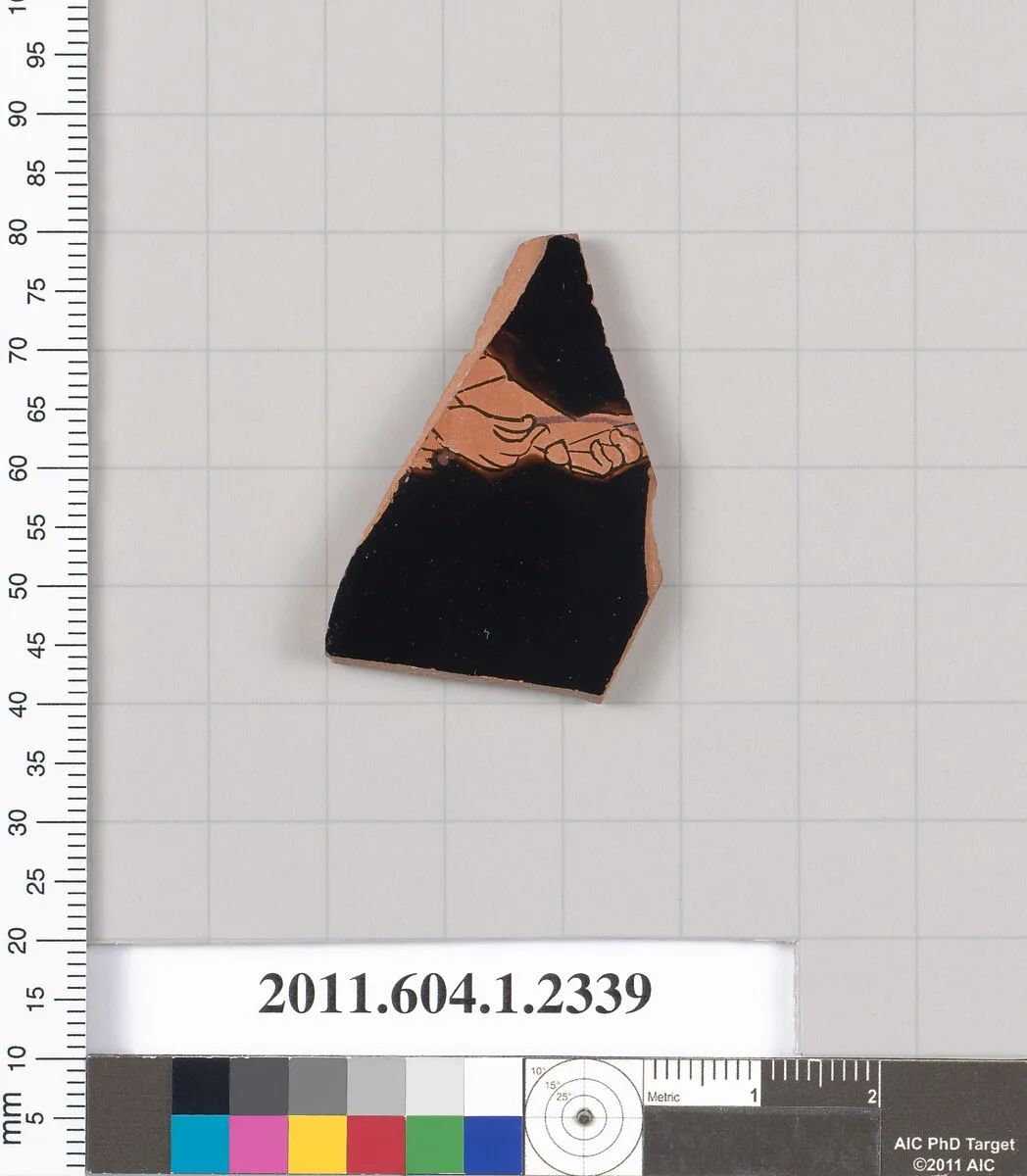 Terracotta fragment of a kylix (drinking cup) — Unknown