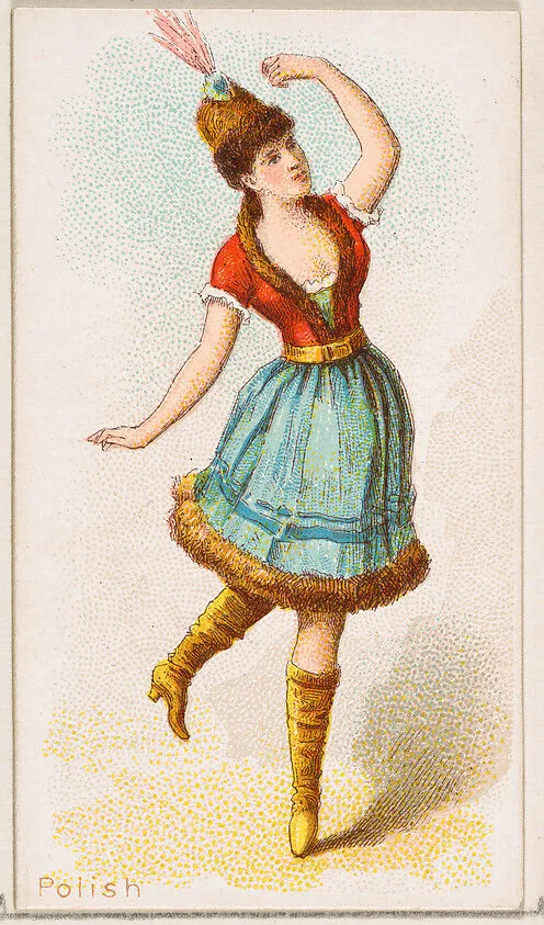 Polish Dancer, from the Dancing Women series (N186) issued by Wm. S. Kimball & Co. — William S. Kimball & Company