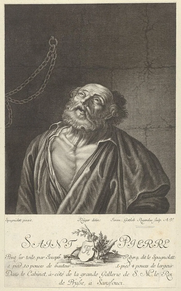 The Penitence of Saint Peter — Jacob Männl|Christoph Lauch|Jusepe de Ribera (called Lo Spagnoletto)