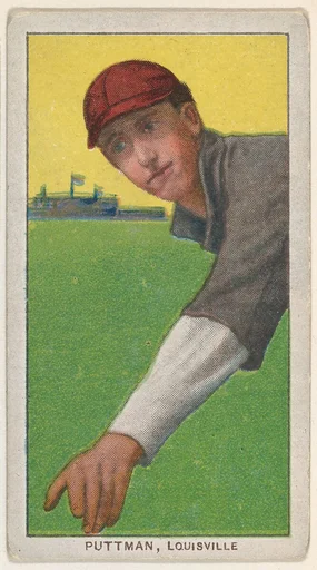 Puttman, Louisville, American Association, from the White Border series (T206) for the American Tobacco Company