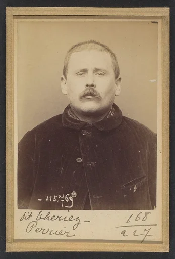 Perrier (dit Theriez). Louis. 35 ans, né le 25/8/58 à Paris Vllle. Ébéniste. Anarchiste. 16/3/94.