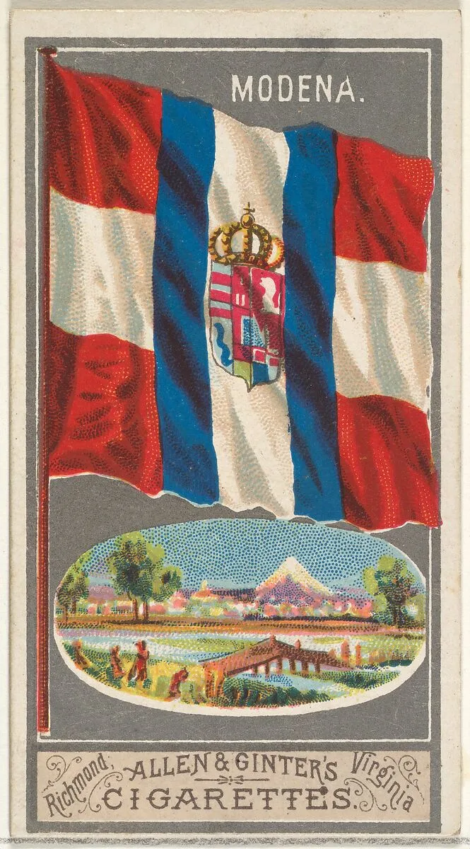 Modena, from the City Flags series (N6) for Allen & Ginter Cigarettes Brands — Allen & Ginter