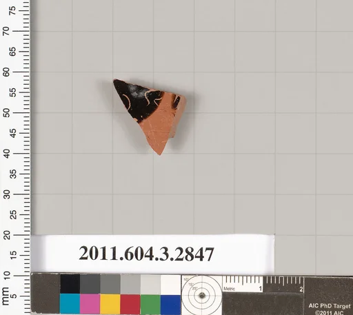 Terracotta fragment of a closed shape