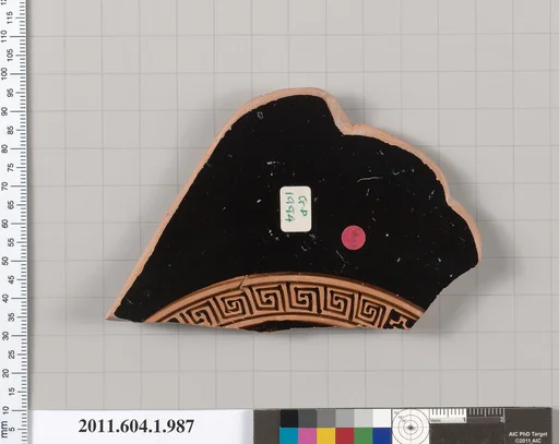 Terracotta fragment of a kylix (drinking cup)