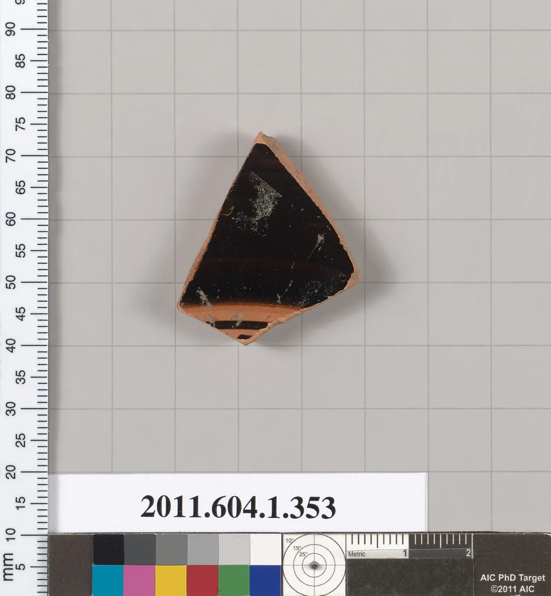 Terracotta fragment of a kylix (drinking cup) — Unknown