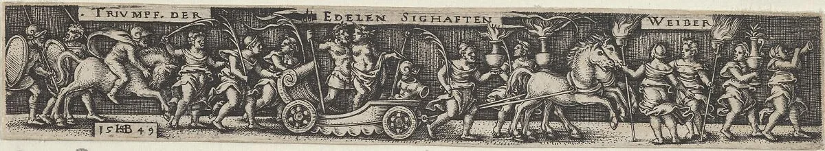 Triumphal Procession of the Noble Glorious Women — Sebald Beham