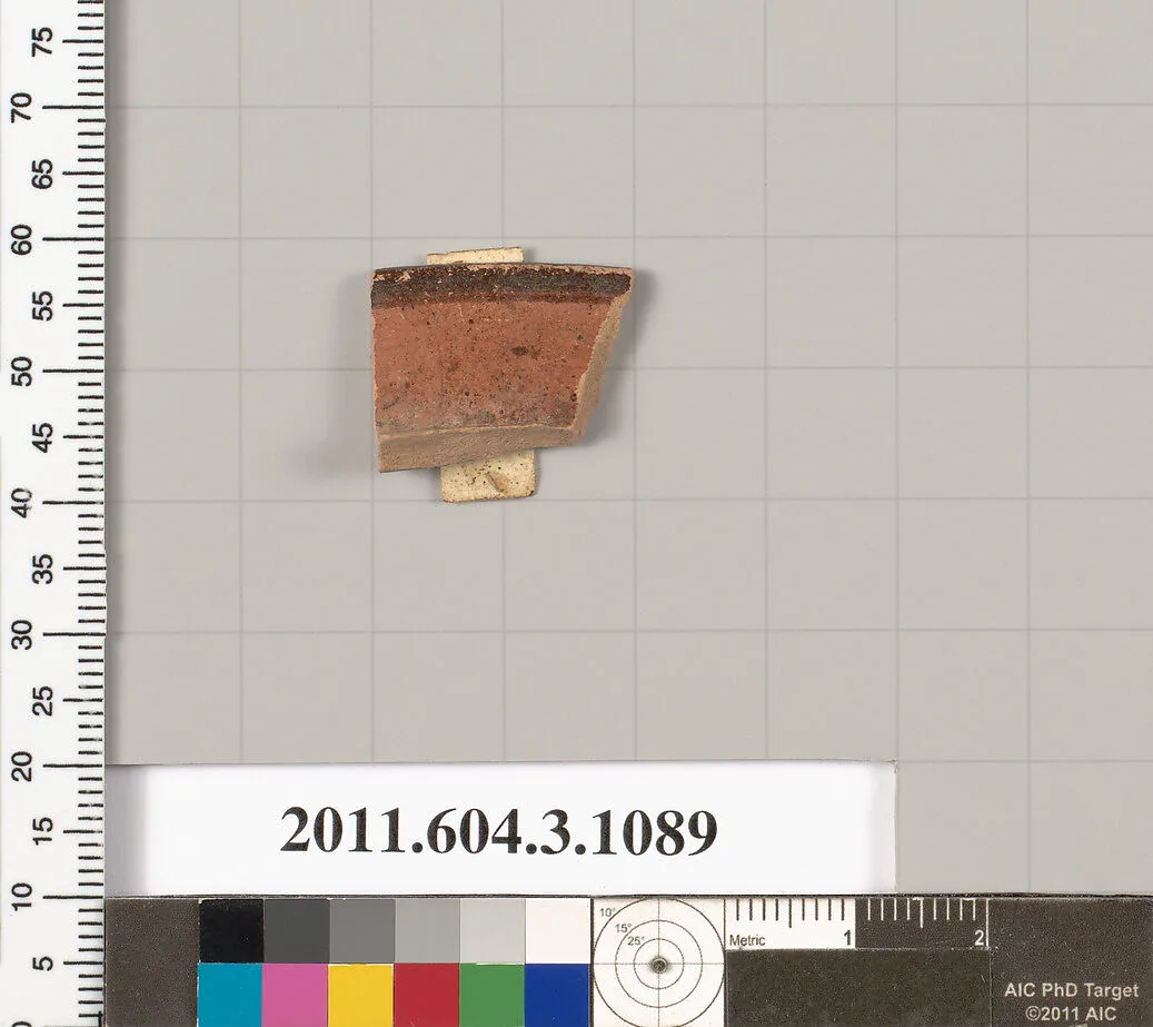 Terracotta rim fragment of a mastoid (drinking cup with narrow base) — Unknown