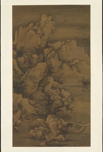 元 姚彥卿 (廷美) 雪山行旅圖 軸|요언경, 눈 덮인 산 속 나그네 중국 원|Traveling through Snow-Covered Mountains