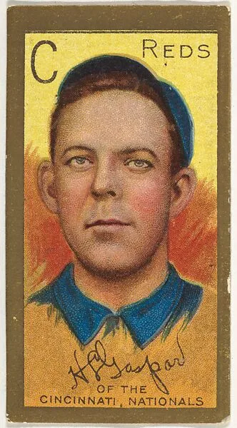 Harry L. Gaspar, Cincinnati Reds, National League, from the "Baseball Series" (Gold Borders) set (T205) issued by the American Tobacco Company — American Tobacco Company