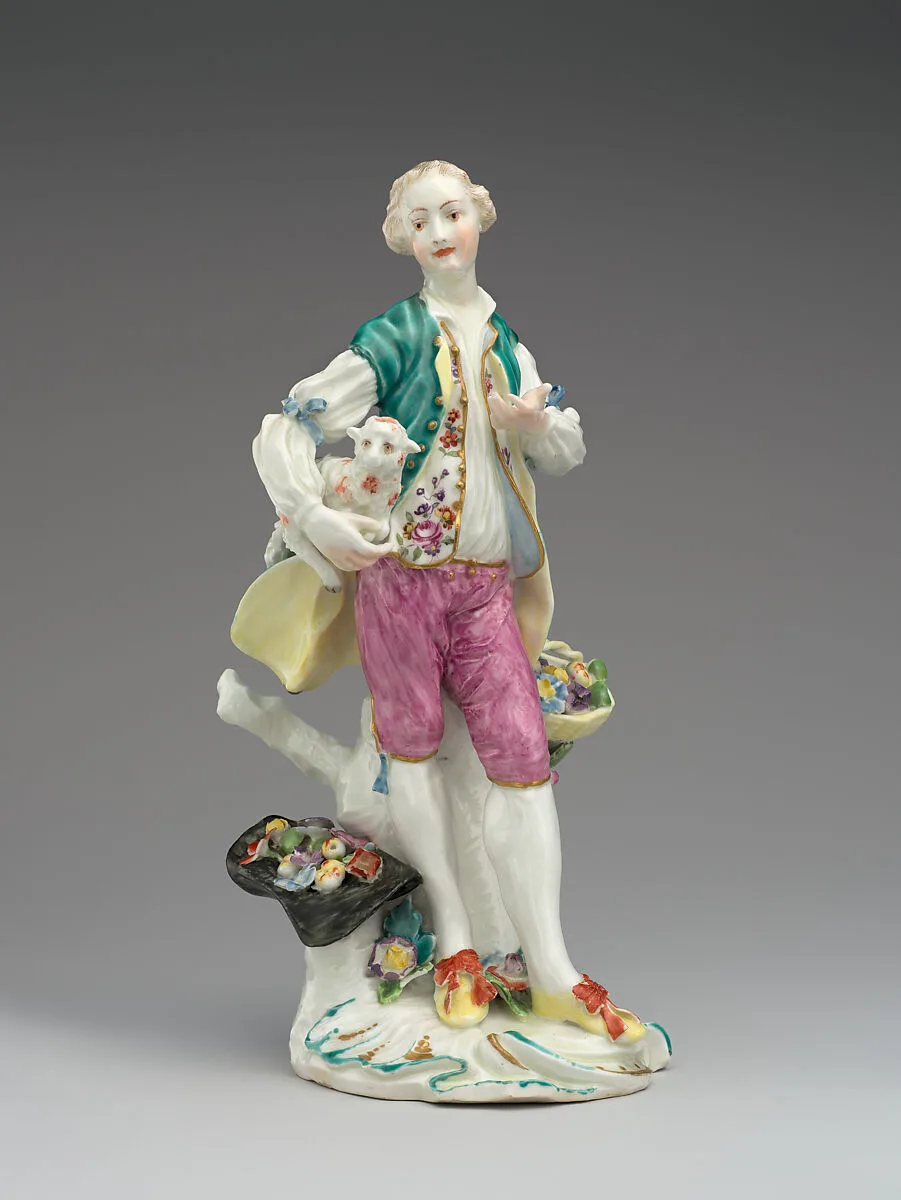 Shepherd (one of a pair) — Derby Porcelain Manufactory