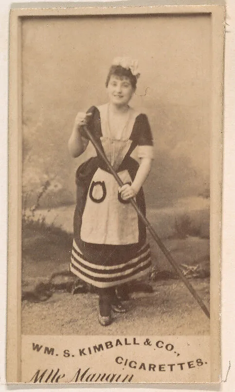 Mlle. Mangin, from the Actresses series (N203) issued by Wm. S. Kimball & Co. — William S. Kimball & Company