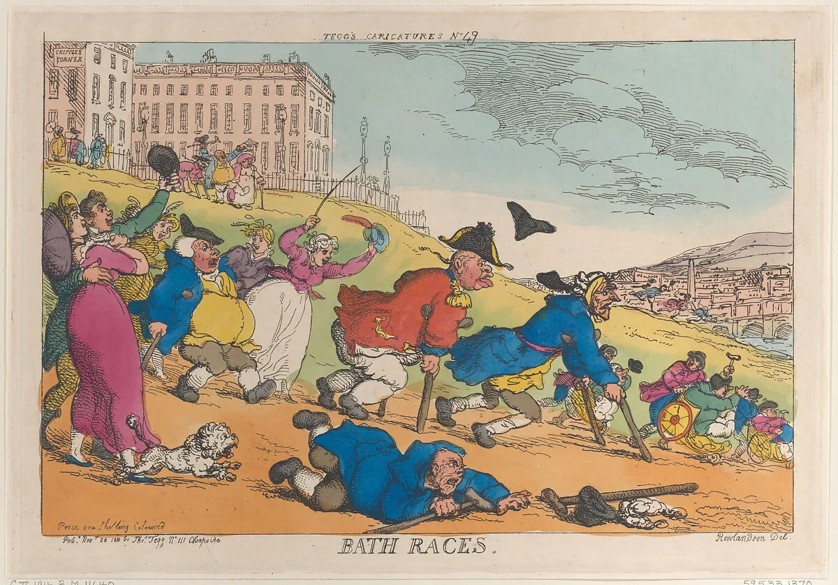 Bath Races — Thomas Tegg|Thomas Rowlandson